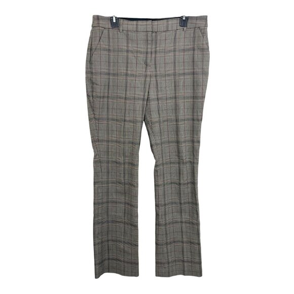 Express The Editor Black Brown & Tan Houndstooth Pants Wide Leg Size 12 - Picture 1 of 9